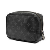 ルイ ヴィトン モノグラム エクリプス トゥルース トワレ PM ポーチ セカンドバッグ M43384 ブラック PVC メンズ LOUIS VUITTON 【中古】